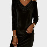 Nadine | Lockeres Samtkleid