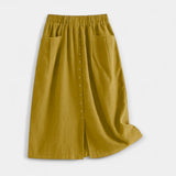Emma – Vintage-Rock aus Leinen-Baumwollstoff