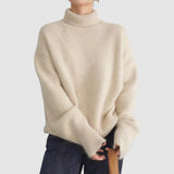 Isa | Rollkragenpullover in Creme