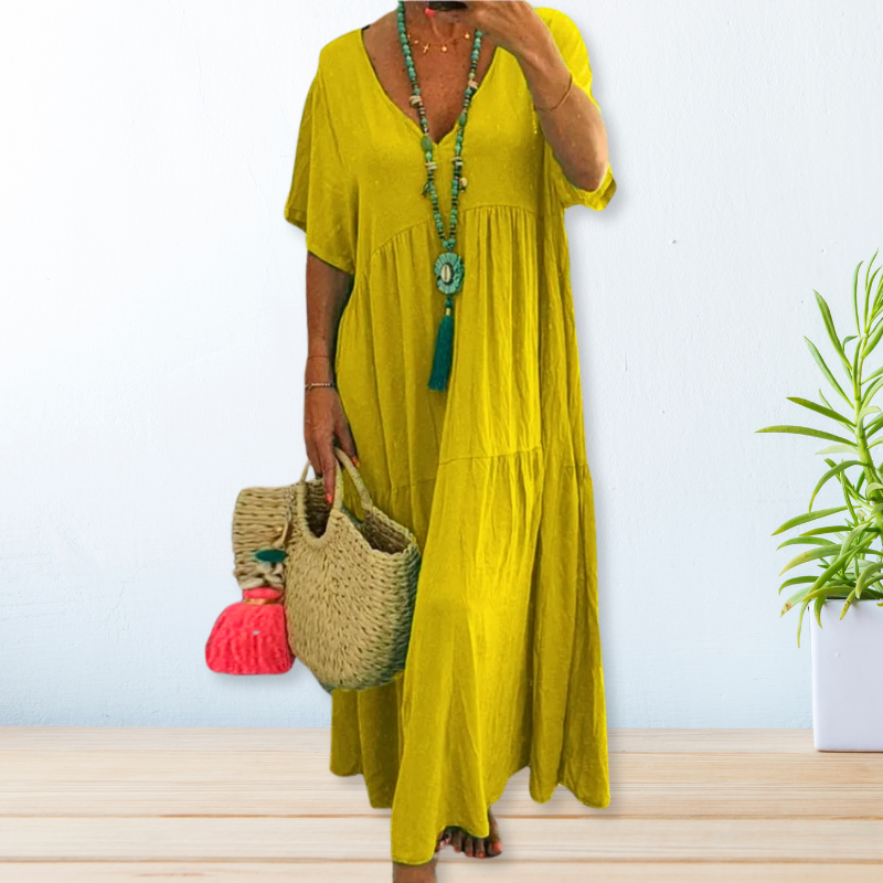 Maelis | Baumwoll-Leinen Kleid
