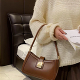Damen Schultertasche Schwarz – Elegant & mit Reißverschluss