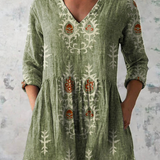 Frederike | Longbluse mit V-Ausschnitt in 6 Farben