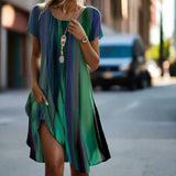 Petra | Lässiges Boho-Kleid mit Farbverlauf