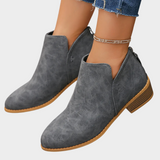 Agnes | Stiefelette mit niedrigem Absatz in Hellbraun