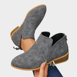 Agnes | Stiefelette mit niedrigem Absatz in Hellbraun