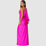 Roswitha | Elegantes Maxikleid mit One-Shoulder-Träger