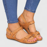 Waltraud | Bequeme flache Sandalen