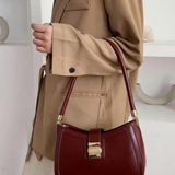 Damen Schultertasche Schwarz – Elegant & mit Reißverschluss