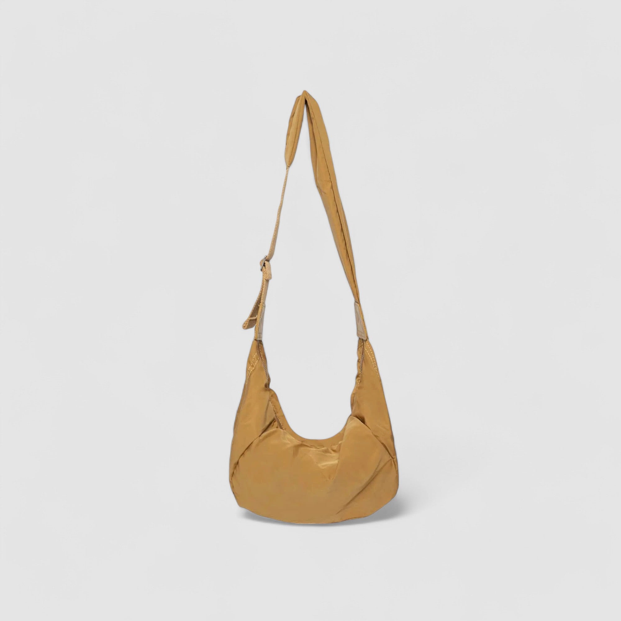 Puffer Schultertasche Damen – Vegane Leder Hobo Bag mit Reißverschluss