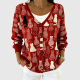 Waltraud | Strickjacke mit Knopfleiste