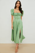 Aviana - Kleid mit Puffärmeln Bloom