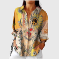 Leichte und farbenfrohe Druckbluse
