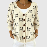 Rosemarie | Knopf-Strickjacke