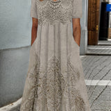 Anke | Elegantes Midi-Kleid mit Blumenmuster