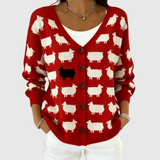 Cornelia | Knopf-Strickjacke
