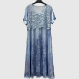 Anke | Elegantes Midi-Kleid mit Blumenmuster