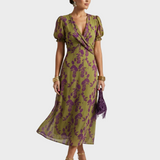 Dagmar | Midi-Kleid mit Blumenmuster