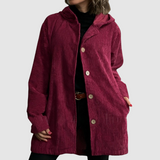 Stella - Bequeme Samtjacke mit Kapuze