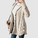 Štěpánka - Plus-Size Cardigan mit Kapuze