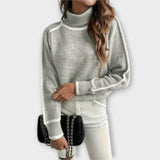 Aurora | Lockerer Rollkragenpullover in Grau
