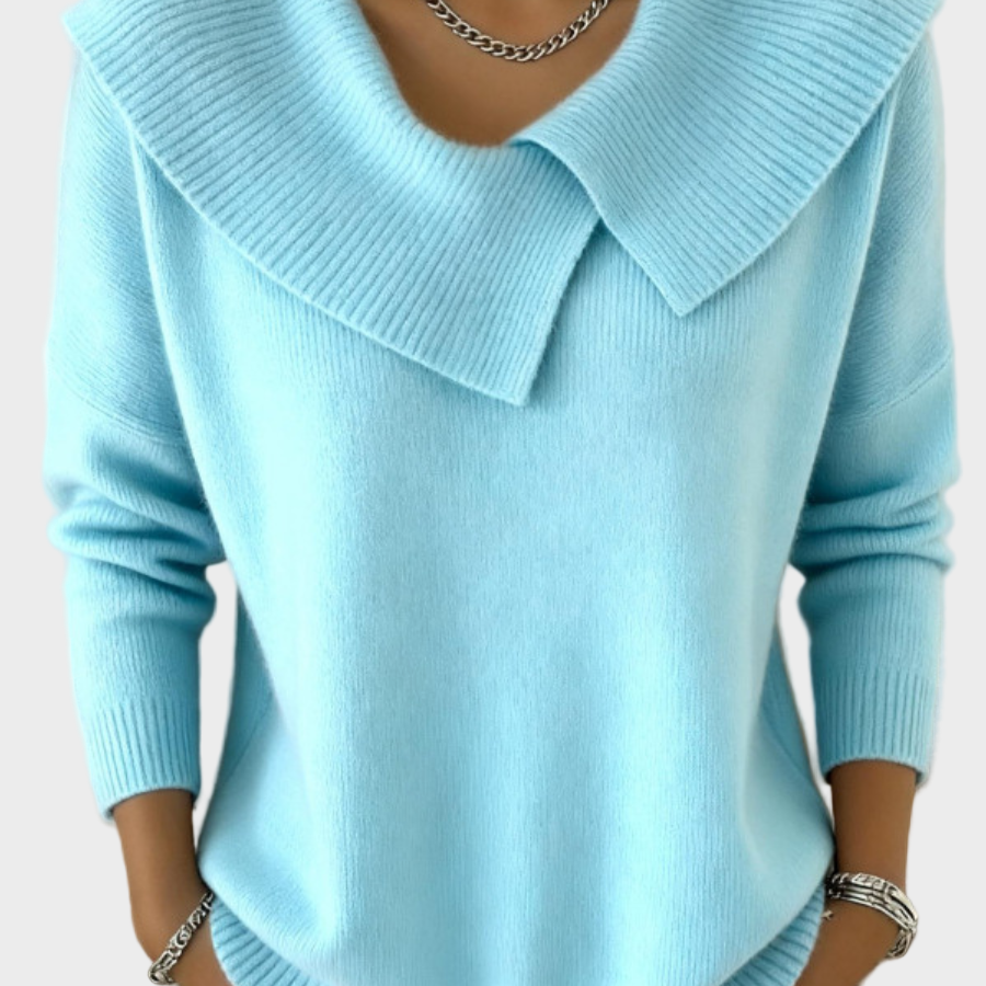 Lucia - Warmer Pullover mit weichem Kragen