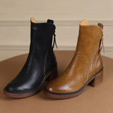 Vera | Leder-Stiefelette in Braun