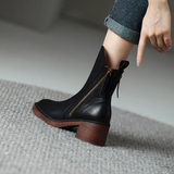 Vera | Leder-Stiefelette in Braun