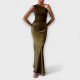 Renate | Elegantes Maxikleid mit One-Shoulder-Träger