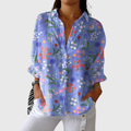 Leichte und farbenfrohe Druckbluse