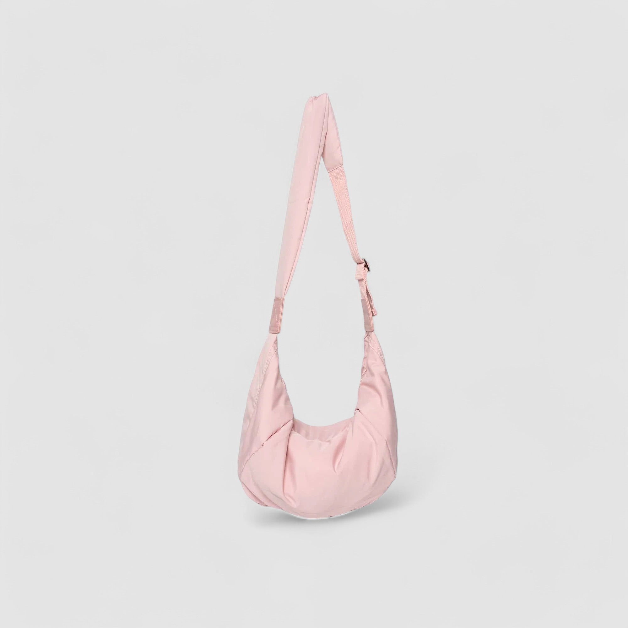 Puffer Schultertasche Damen – Vegane Leder Hobo Bag mit Reißverschluss