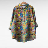 Elke | Sommerbluse mit Batikdruck
