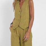 Martina | Set aus Weste und weiter Hose