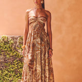 Jutta | Maxikleid mit Paisley-Muster