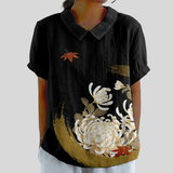 Regine | Blumiges Polo-Oberteil