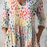 Ivonne | Longbluse mit buntem Druck