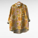 Elke | Sommerbluse mit Batikdruck