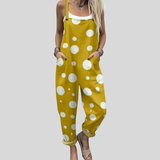 Helene | Gepunktete Latzhose Senfgelb