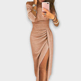 Irmgard | Elegantes Kleid mit schulterfreien Trägern