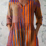 Annemarie | Longbluse mit buntem Muster