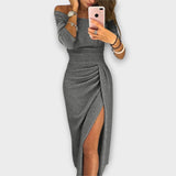 Irmgard | Elegantes Kleid mit schulterfreien Trägern