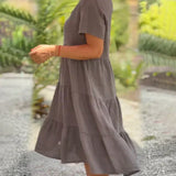 Monika | Lässiges Sommerkleid mit V-Ausschnitt