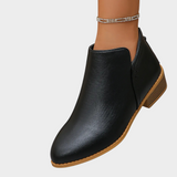 Agnes | Stiefelette mit niedrigem Absatz in Hellbraun