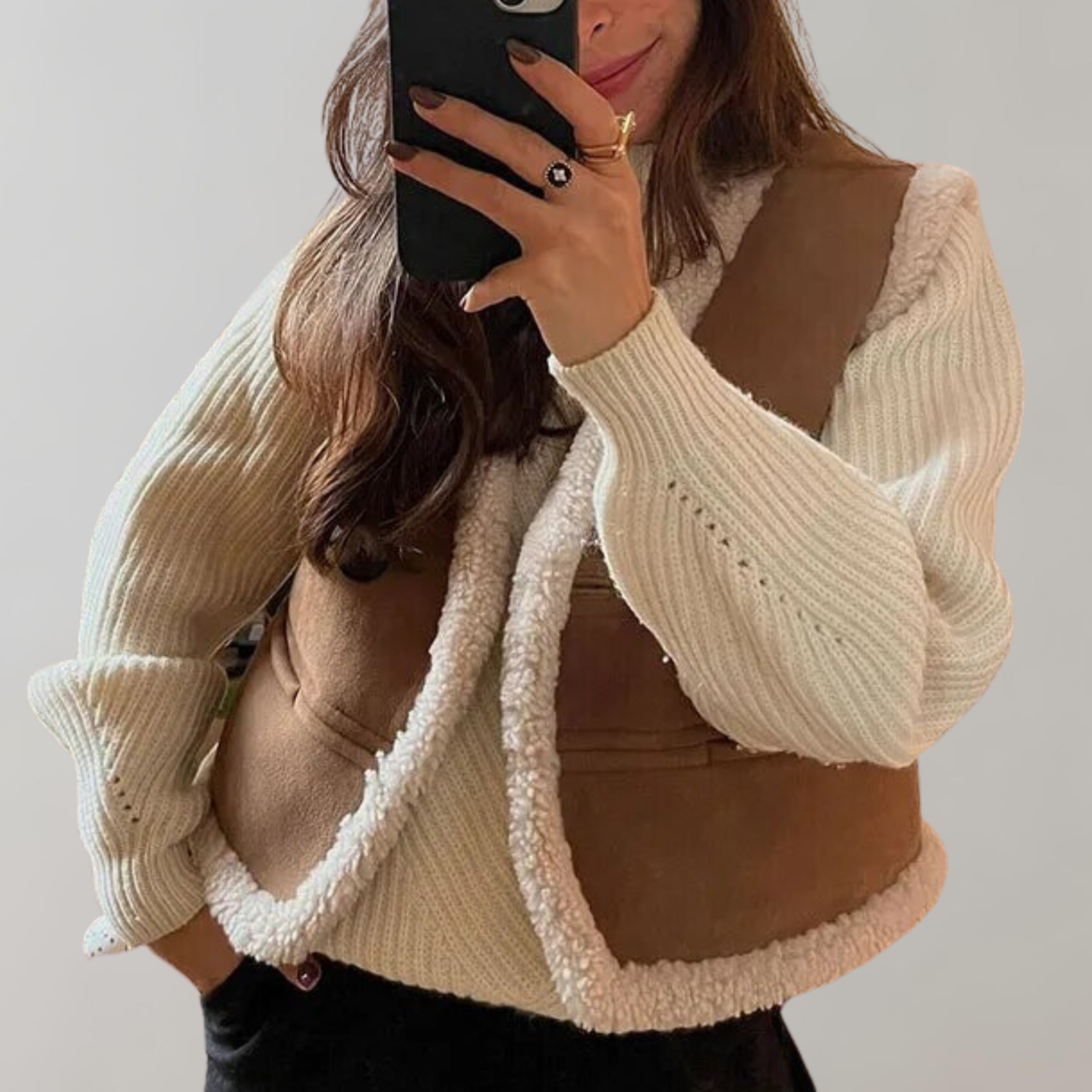 Lina | Elegante Weste mit Umlegekragen
