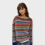 Manonin - Lockere und weiche gestreifte Pullover