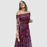 Heidi | Kleid mit schulterfreien Ärmeln