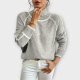Aurora | Lockerer Rollkragenpullover in Grau