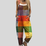Kerstin | Bunte Latzhose im Patchwork-Look