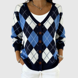 Annegret | Knopf-Strickjacke