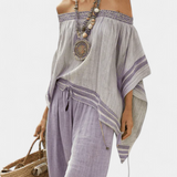 Sonja | Boho-Set mit Bardot-Ausschnitt
