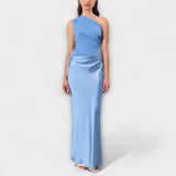 Renate | Elegantes Maxikleid mit One-Shoulder-Träger